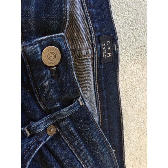 Women's Citizens of Humanity Agnes Mid Rise Slim Straight Jeans Blue 29x25 - Picture 7 of 12